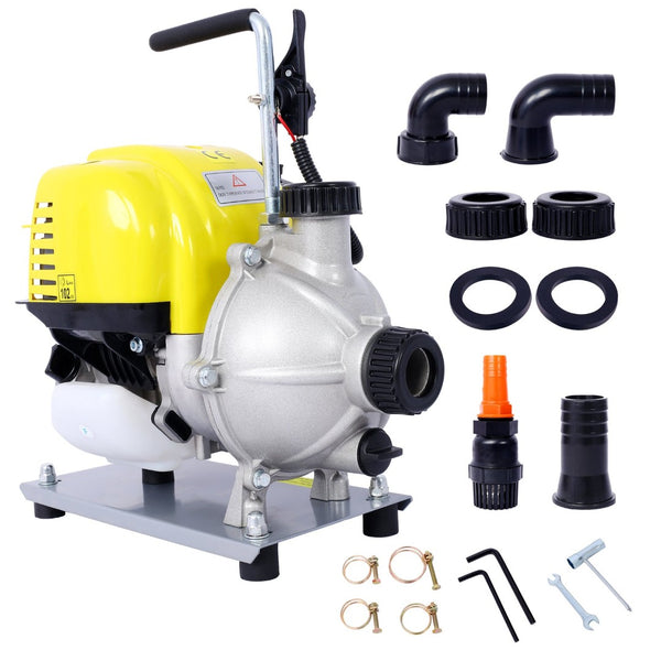 English Elm 38cc 4-stroke Gas Water Pump Portable High Volume Transfer for Irrigation Flood Control W465121002