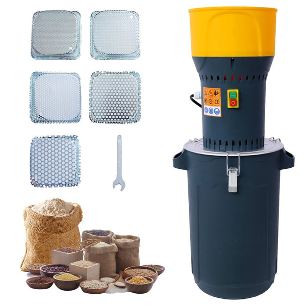 English Elm 25l Electric Grain Mill Heavy Duty Farm Grinder with 5 Sieves for Corn Wheat Feed W465121093