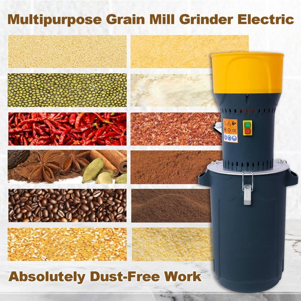 English Elm 25l Electric Grain Mill Heavy Duty Farm Grinder with 5 Sieves for Corn Wheat Feed W465121093