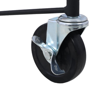 English Elm Drywall Panel Hoist Lift with Telescoping Mast Winch Brake and Tilting Cradle Black W465121420