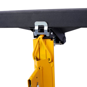English Elm Drywall Panel Hoist Lift with Telescoping Mast Winch Brake and Tilting Cradle Black W465121420