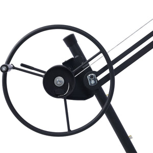 English Elm Drywall Panel Hoist Lift with Telescoping Mast Winch Brake and Tilting Cradle Green W465121421