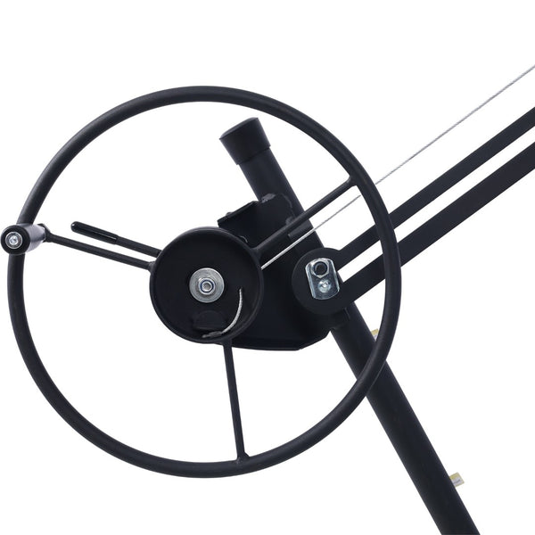 English Elm Drywall Panel Hoist Lift with Telescoping Mast Winch Brake and Tilting Cradle Green W465121421