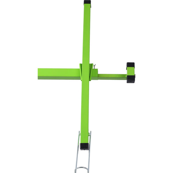English Elm Drywall Panel Hoist Lift with Telescoping Mast Winch Brake and Tilting Cradle Green W465121421