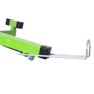 English Elm Drywall Panel Hoist Lift with Telescoping Mast Winch Brake and Tilting Cradle Green W465121421