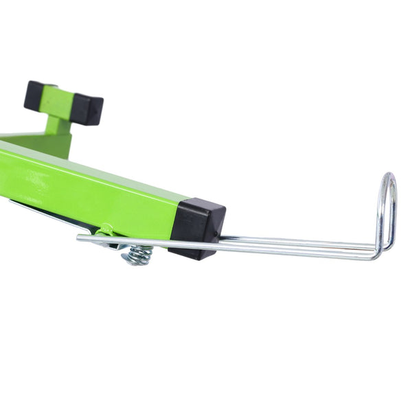 English Elm Drywall Panel Hoist Lift with Telescoping Mast Winch Brake and Tilting Cradle Green W465121421
