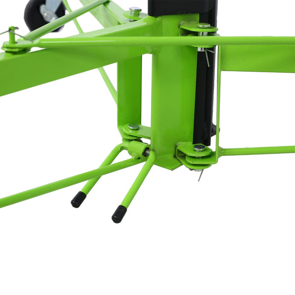 English Elm Drywall Panel Hoist Lift with Telescoping Mast Winch Brake and Tilting Cradle Green W465121421