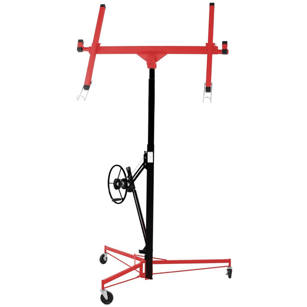 English Elm Drywall Lift Hoist 11 Foot Steel Frame Panel Jack for Ceiling and Wall Work W465121422