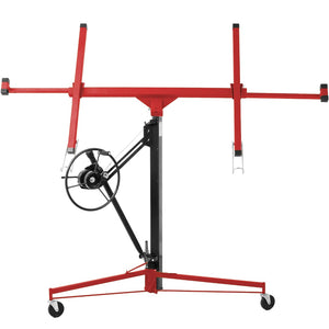 English Elm Drywall Lift Hoist 11 Foot Steel Frame Panel Jack for Ceiling and Wall Work W465121422