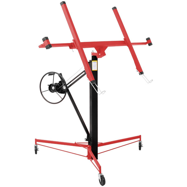 English Elm Drywall Lift Hoist 11 Foot Steel Frame Panel Jack for Ceiling and Wall Work W465121422