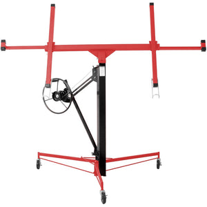 English Elm Drywall Lift Hoist 11 Foot Steel Frame Panel Jack for Ceiling and Wall Work W465121422