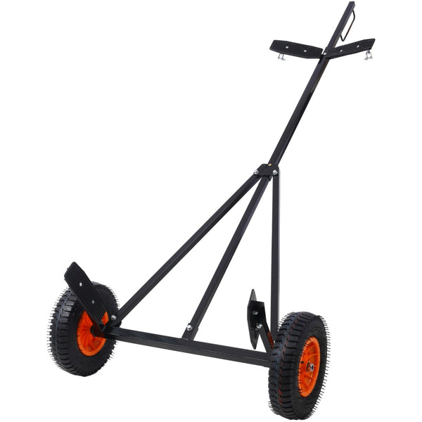English Elm Boat Trailer Dolly Carbon Steel Mover with Adjustable Frame for Kayak and Fishing Use W465122205