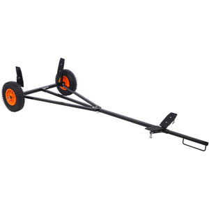 English Elm Boat Trailer Dolly Carbon Steel Mover with Adjustable Frame for Kayak and Fishing Use W465122205