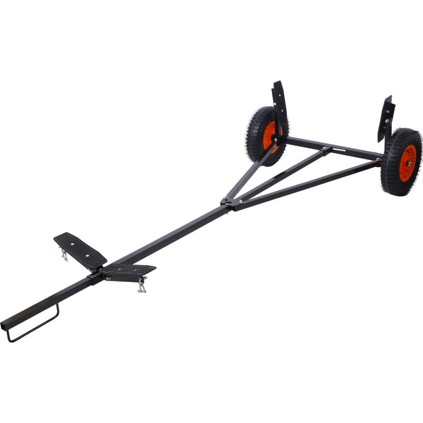 English Elm Boat Trailer Dolly Carbon Steel Mover with Adjustable Frame for Kayak and Fishing Use W465122205