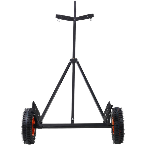 English Elm Boat Trailer Dolly Carbon Steel Mover with Adjustable Frame for Kayak and Fishing Use W465122205