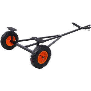 English Elm Boat Trailer Dolly Carbon Steel Mover with Adjustable Frame for Kayak and Fishing Use W465122205
