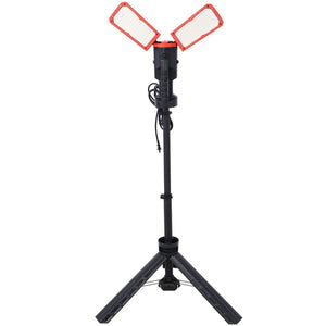 English Elm 10000 Lumen Dual Head Led Tripod Work Light with Ip54 Waterproof Aluminum Housing W465122419