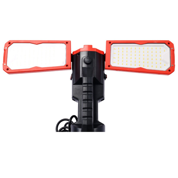 English Elm 10000 Lumen Dual Head Led Tripod Work Light with Ip54 Waterproof Aluminum Housing W465122419