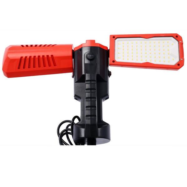 English Elm 10000 Lumen Dual Head Led Tripod Work Light with Ip54 Waterproof Aluminum Housing W465122419