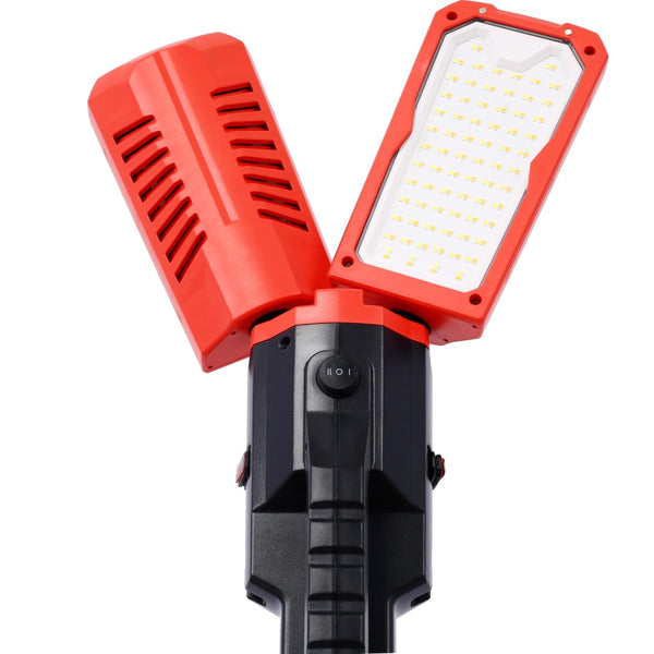 English Elm 10000 Lumen Dual Head Led Tripod Work Light with Ip54 Waterproof Aluminum Housing W465122419