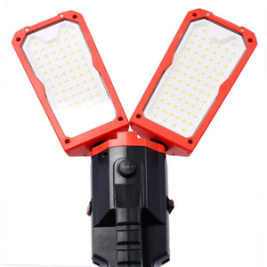 English Elm 10000 Lumen Dual Head Led Tripod Work Light with Ip54 Waterproof Aluminum Housing W465122419