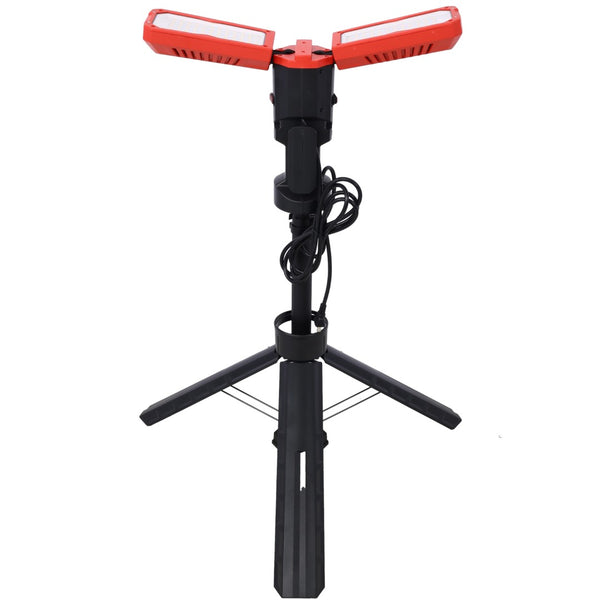 English Elm 10000 Lumen Dual Head Led Tripod Work Light with Ip54 Waterproof Aluminum Housing W465122419