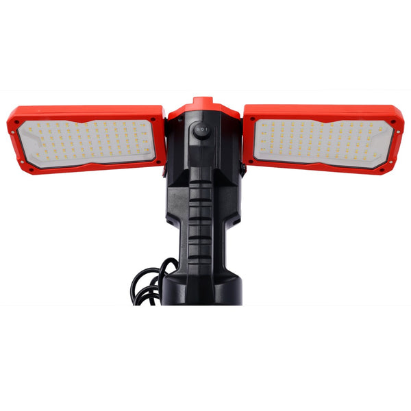English Elm 10000 Lumen Dual Head Led Tripod Work Light with Ip54 Waterproof Aluminum Housing W465122419