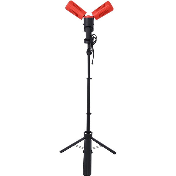 English Elm 10000 Lumen Dual Head Led Tripod Work Light with Ip54 Waterproof Aluminum Housing W465122419
