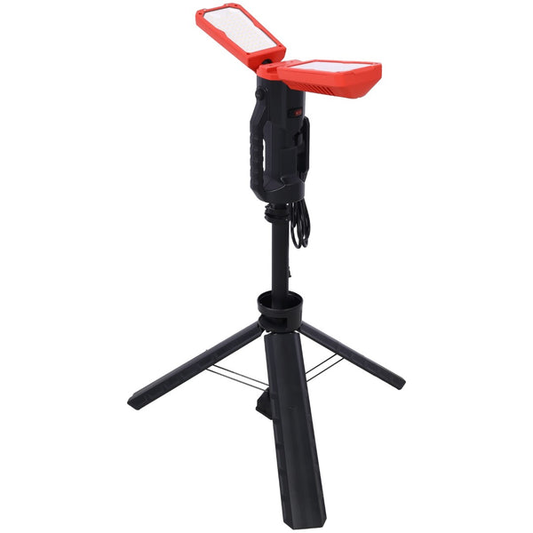 English Elm 10000 Lumen Dual Head Led Tripod Work Light with Ip54 Waterproof Aluminum Housing W465122419