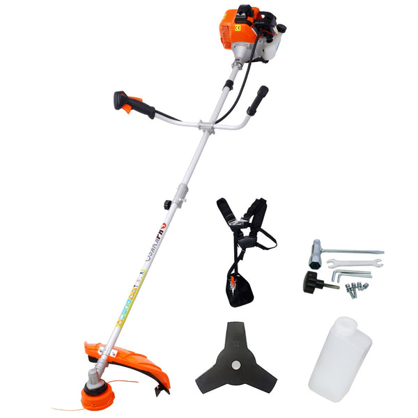 English Elm 52cc Gas Powered 2 in 1 String Trimmer with Brush Cutter and Ergonomic Grip Strap W465123542