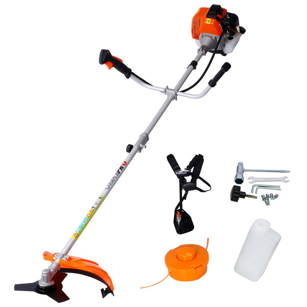 English Elm 52cc Gas Powered 2 in 1 String Trimmer with Brush Cutter and Ergonomic Grip Strap W465123542
