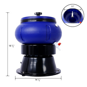 English Elm Electric Vibratory Tumbler Bowl 18 Lb Heavy Duty Metal Polishing Finishing Machine W465123698