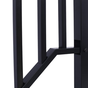 English Elm Handrails for Outdoor Steps Powder Coated Steel Porch Railing Fits Two or Three Stairs W465124223