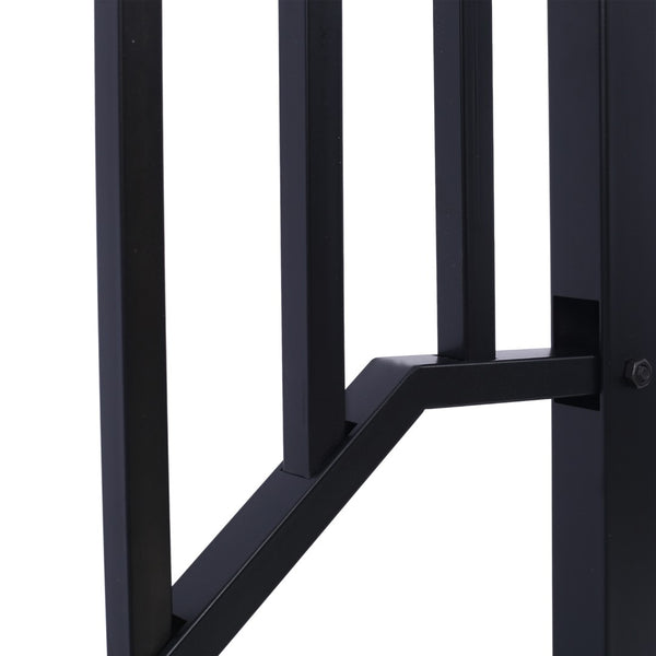 English Elm Handrails for Outdoor Steps Powder Coated Steel Porch Railing Fits Two or Three Stairs W465124223