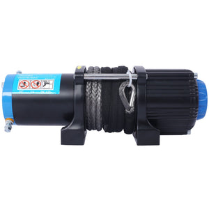 English Elm 4500 Lb Electric Atv Utv Winch Synthetic Rope Wireless Remote Waterproof Off-road W465127130
