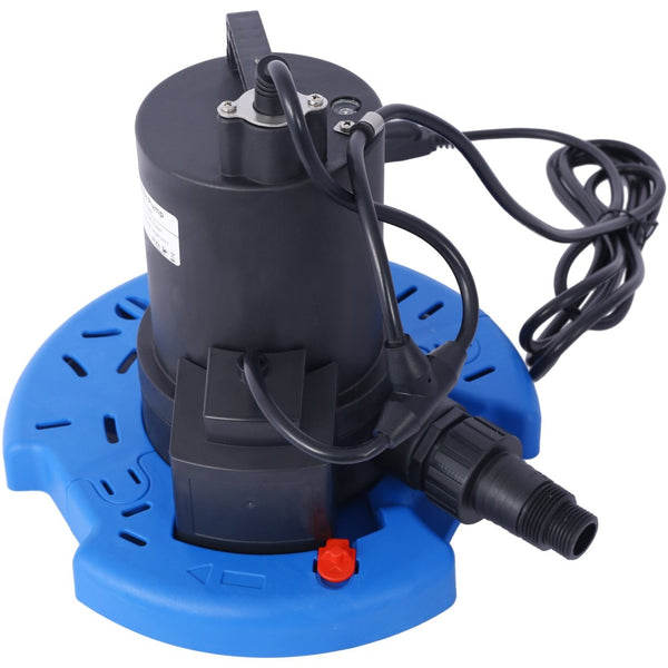 English Elm 1/4 Hp Submersible Pool Cover Pump 1850 Gph Auto on Off with Check Valve Adapter W465127590