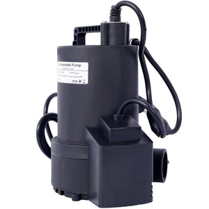 English Elm 1/4 Hp Submersible Pool Cover Pump 1850 Gph Auto on Off with Check Valve Adapter W465127590