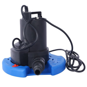 English Elm 1/4 Hp Submersible Pool Cover Pump 1850 Gph Auto on Off with Check Valve Adapter W465127590