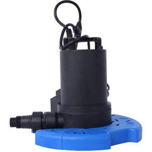 English Elm 1/3 Hp Submersible Pool Cover Pump 2500 Gph Auto Activation with Bottom Suction W465127592
