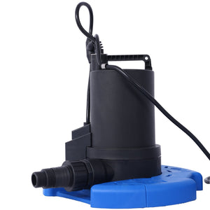 English Elm 1/3 Hp Submersible Pool Cover Pump 2500 Gph Auto Activation with Bottom Suction W465127592