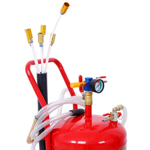 English Elm Oil Evacuator Pneumatic 24l Steel Tank Garage Fluid Extractor with Built-in Level Gauge W465130065