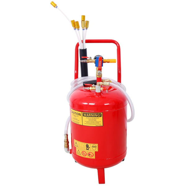 English Elm Oil Evacuator Pneumatic 24l Steel Tank Garage Fluid Extractor with Built-in Level Gauge W465130065