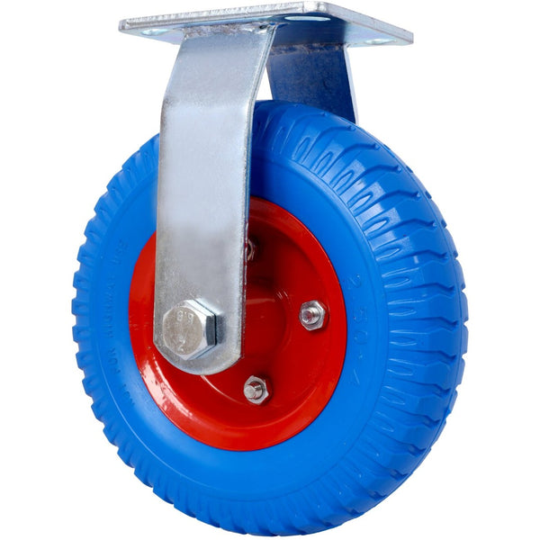 English Elm 4pcs Flat Free Pu Casters Heavy Duty Set Swivel Rigid Steel Hub Ball Bearing Wheels W465130444