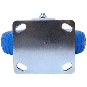 English Elm 4pcs Flat Free Pu Casters Heavy Duty Set Swivel Rigid Steel Hub Ball Bearing Wheels W465130444