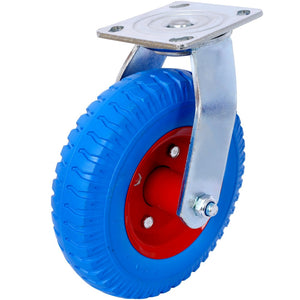 English Elm 4pcs Flat Free Pu Casters Heavy Duty Set Swivel Rigid Steel Hub Ball Bearing Wheels W465130444