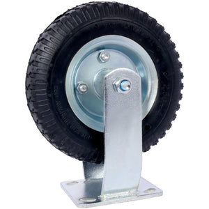English Elm 4pcs 8in Pneumatic Swivel Rigid Casters Steel Hub Ball Bearing Shock Absorbing Wheels W465130461