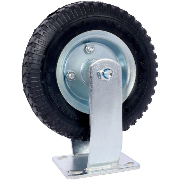English Elm 4pcs 8in Pneumatic Swivel Rigid Casters Steel Hub Ball Bearing Shock Absorbing Wheels W465130461