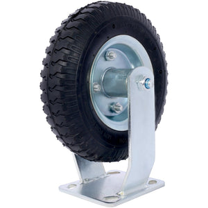 English Elm 4pcs 8in Pneumatic Swivel Rigid Casters Steel Hub Ball Bearing Shock Absorbing Wheels W465130461