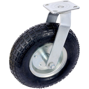 English Elm 4pcs 12in Pneumatic Caster Set Swivel Rigid Steel Hub Ball Bearing Workshop Wheels W465130469