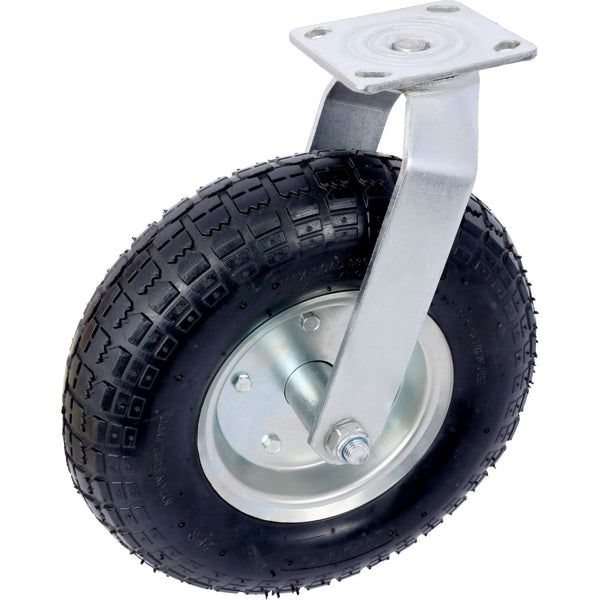 English Elm 4pcs 12in Pneumatic Caster Set Swivel Rigid Steel Hub Ball Bearing Workshop Wheels W465130469